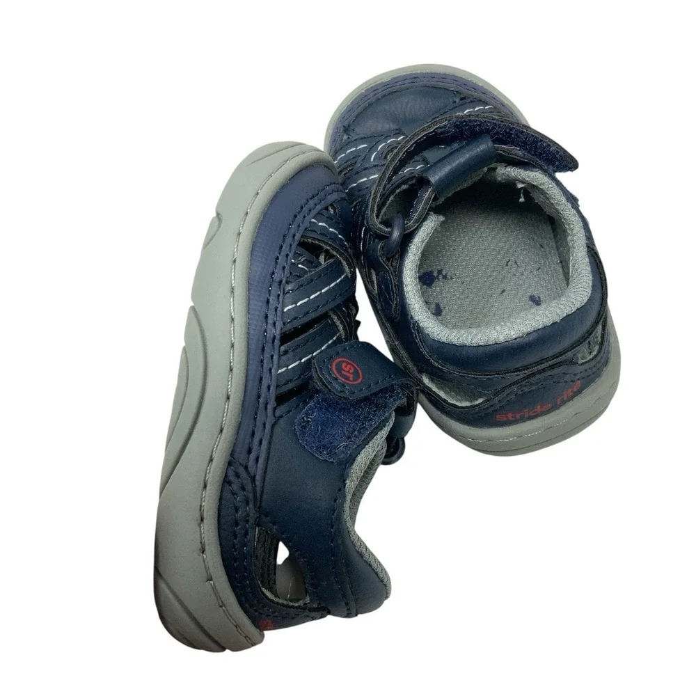 Stride‎ Rite 360 Kids Size 3M Amos 2.0 Sneaker Fisherman Sandal Blue Walking